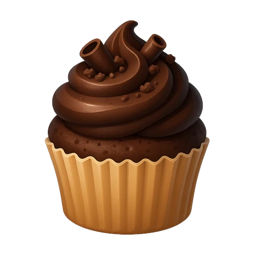 Chocolate fudge cupcake tile in 2048 Cupcakes