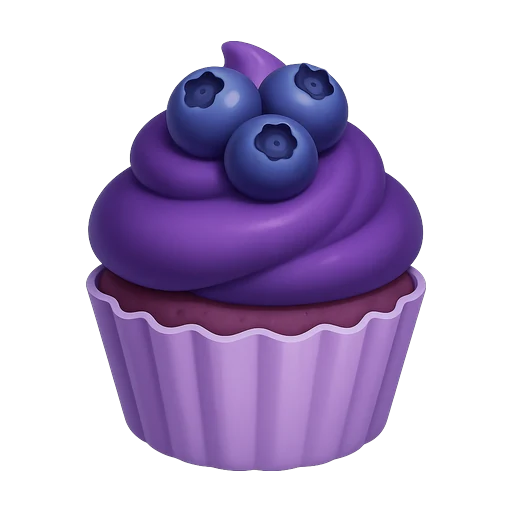 Blueberry cupcake tile in 2048 Cupcakes