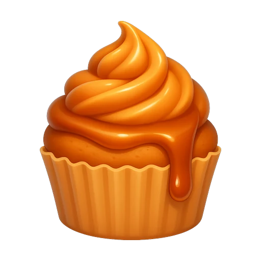 Caramel drizzle cupcake tile in 2048 Cupcakes