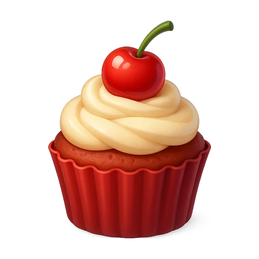 Cherry cream cupcake tile in 2048 Cupcakes